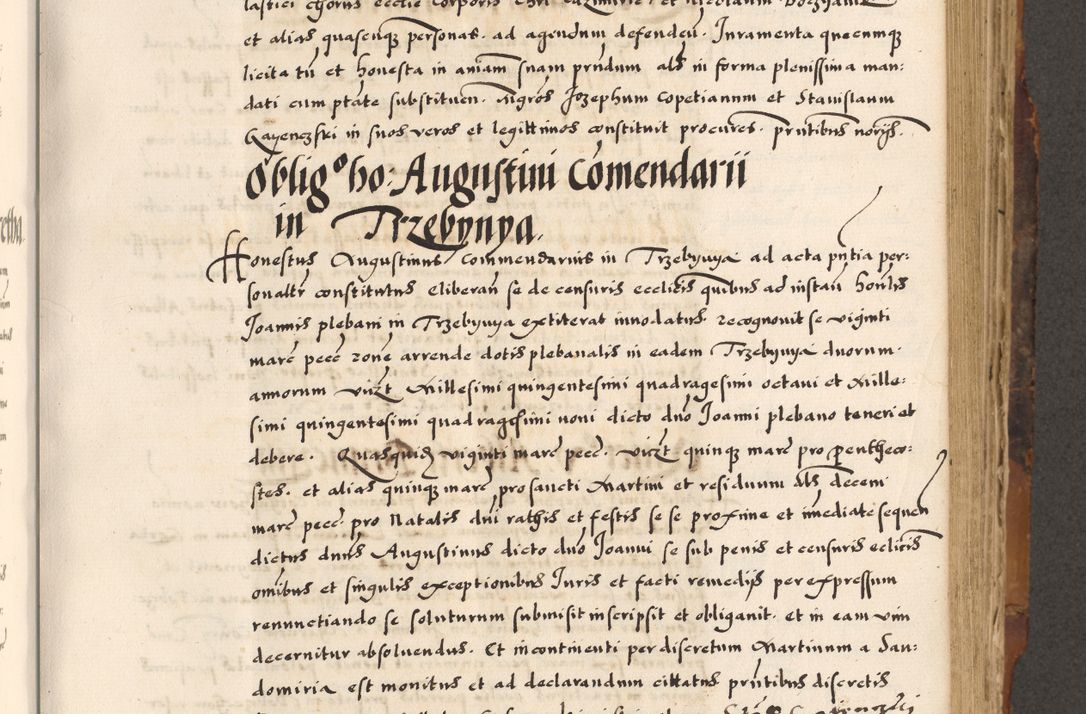 Zdjęcie nr 260 dla obiektu archiwalnego: Acta causarum, obligacionum, sentenciarum tam interlocutoriarum quam diffinitivarum constitutionumque coram reverendo patre domino Petro Porembski canonico et officiali generali Cracoviensi de anno Domini millesimo quingentesimo quadragesimo nono, cuius indictio septima, pontificatus sanctissimi in Christo patris et domini nostri domini Pauli divina providencia tercii, anno ipsius nacionis Pauli pape terciii die tercia mensis Novembris inchoatur