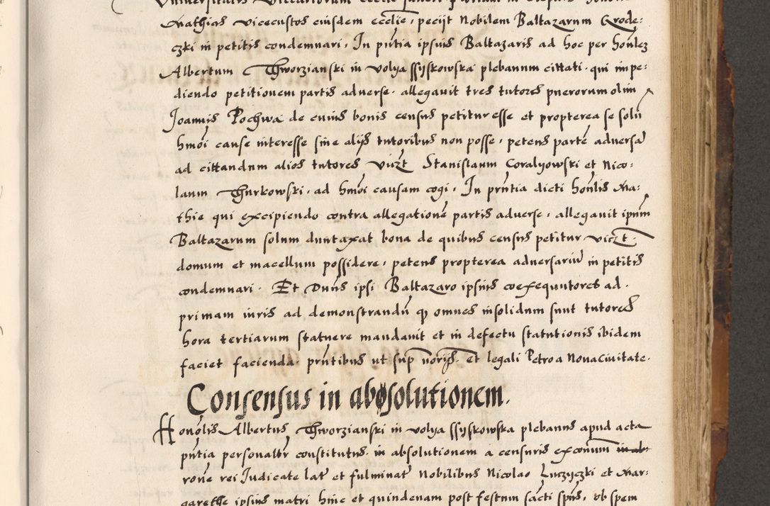 Zdjęcie nr 265 dla obiektu archiwalnego: Acta causarum, obligacionum, sentenciarum tam interlocutoriarum quam diffinitivarum constitutionumque coram reverendo patre domino Petro Porembski canonico et officiali generali Cracoviensi de anno Domini millesimo quingentesimo quadragesimo nono, cuius indictio septima, pontificatus sanctissimi in Christo patris et domini nostri domini Pauli divina providencia tercii, anno ipsius nacionis Pauli pape terciii die tercia mensis Novembris inchoatur