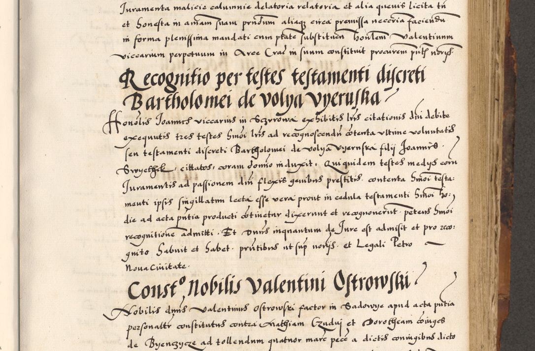 Zdjęcie nr 277 dla obiektu archiwalnego: Acta causarum, obligacionum, sentenciarum tam interlocutoriarum quam diffinitivarum constitutionumque coram reverendo patre domino Petro Porembski canonico et officiali generali Cracoviensi de anno Domini millesimo quingentesimo quadragesimo nono, cuius indictio septima, pontificatus sanctissimi in Christo patris et domini nostri domini Pauli divina providencia tercii, anno ipsius nacionis Pauli pape terciii die tercia mensis Novembris inchoatur