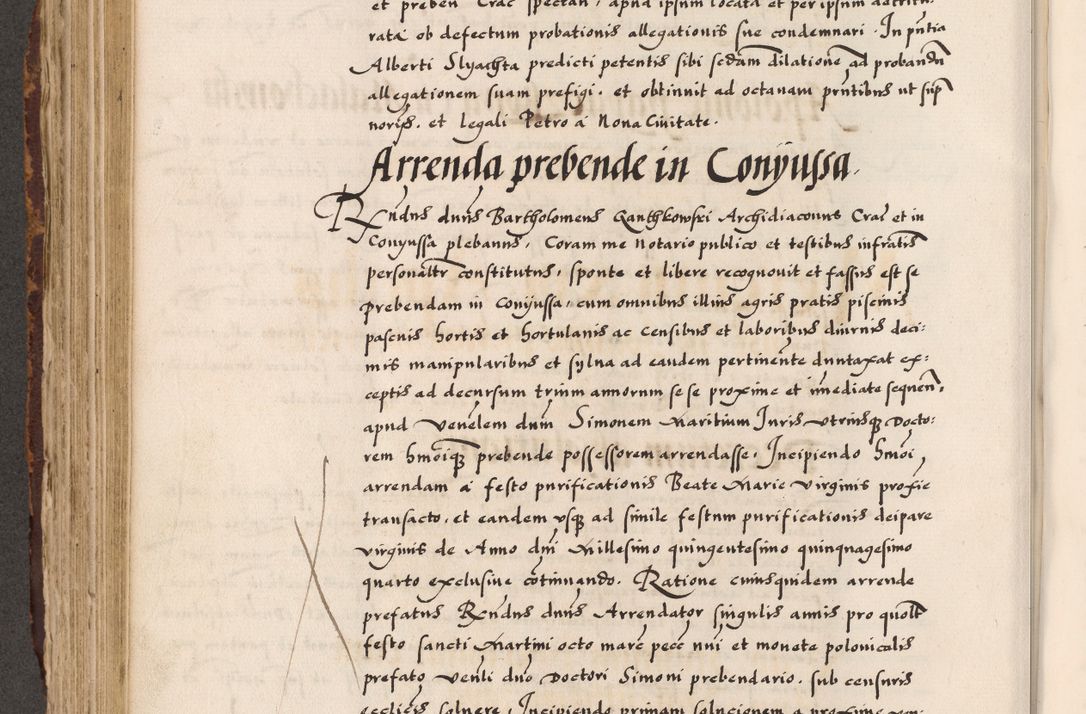 Zdjęcie nr 282 dla obiektu archiwalnego: Acta causarum, obligacionum, sentenciarum tam interlocutoriarum quam diffinitivarum constitutionumque coram reverendo patre domino Petro Porembski canonico et officiali generali Cracoviensi de anno Domini millesimo quingentesimo quadragesimo nono, cuius indictio septima, pontificatus sanctissimi in Christo patris et domini nostri domini Pauli divina providencia tercii, anno ipsius nacionis Pauli pape terciii die tercia mensis Novembris inchoatur