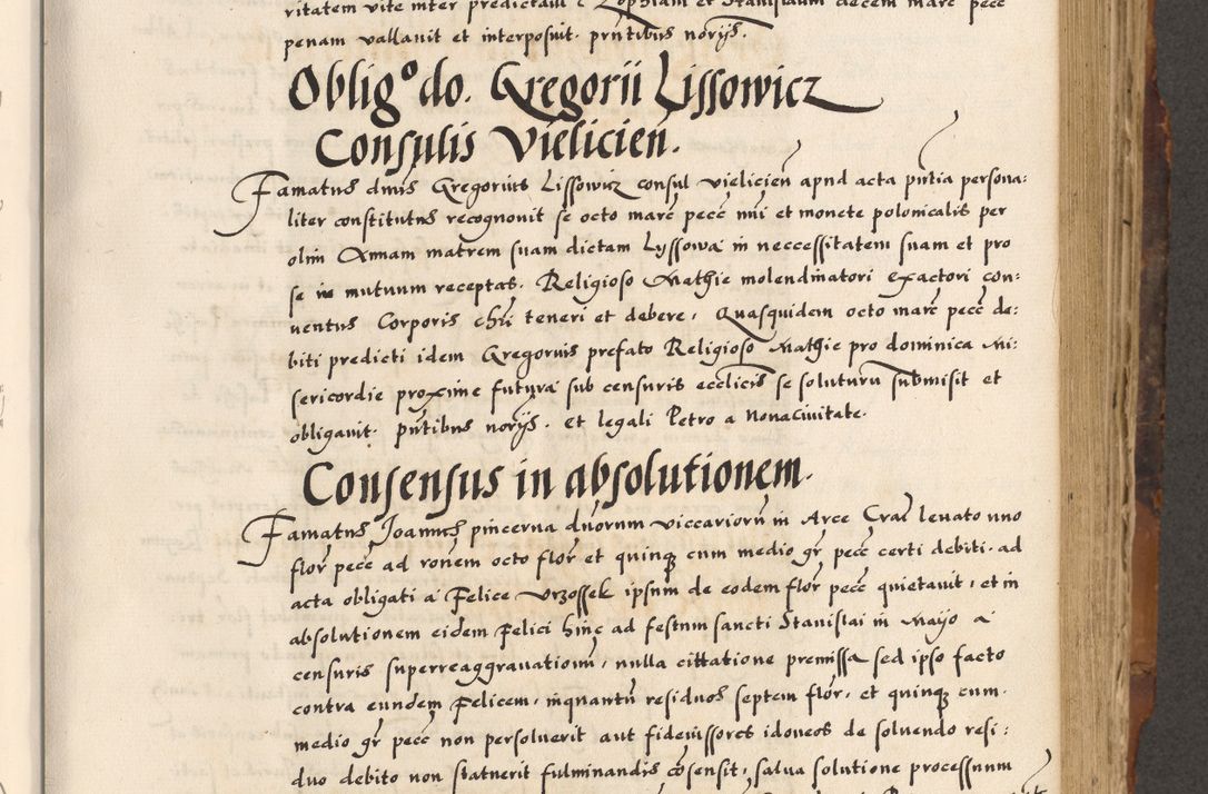 Zdjęcie nr 288 dla obiektu archiwalnego: Acta causarum, obligacionum, sentenciarum tam interlocutoriarum quam diffinitivarum constitutionumque coram reverendo patre domino Petro Porembski canonico et officiali generali Cracoviensi de anno Domini millesimo quingentesimo quadragesimo nono, cuius indictio septima, pontificatus sanctissimi in Christo patris et domini nostri domini Pauli divina providencia tercii, anno ipsius nacionis Pauli pape terciii die tercia mensis Novembris inchoatur