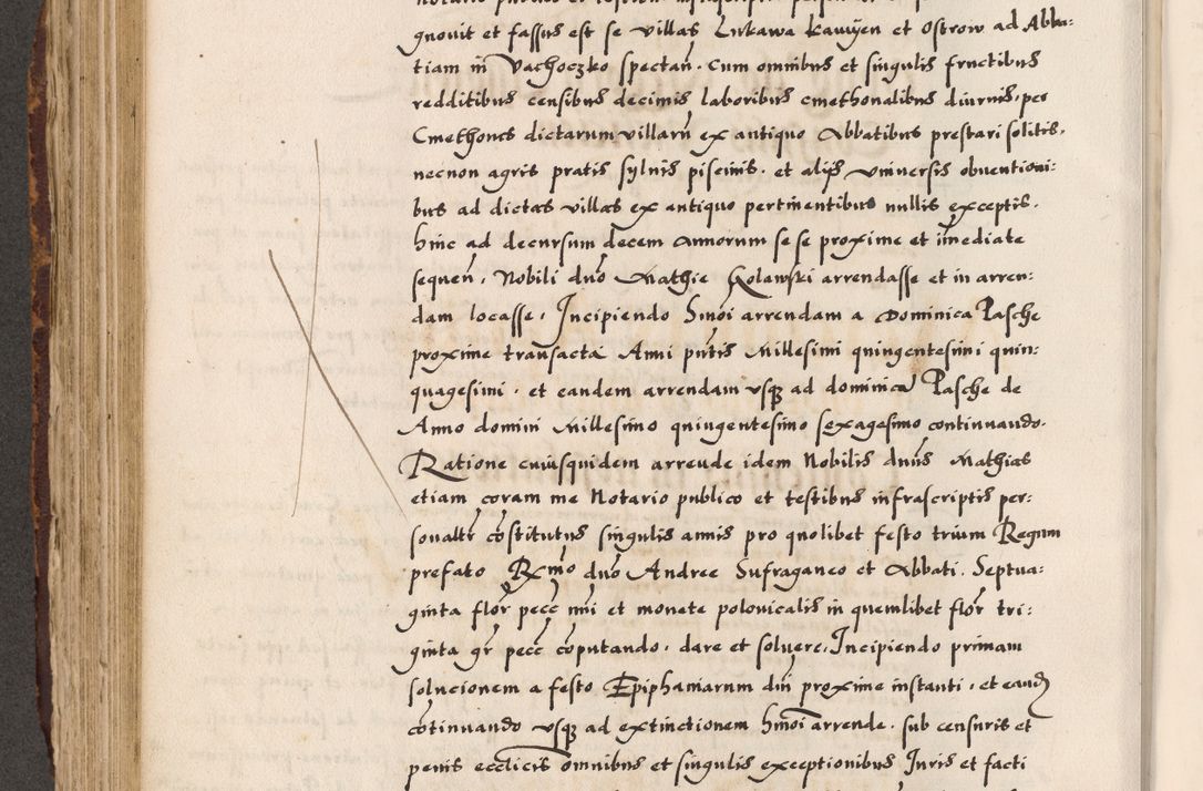 Zdjęcie nr 289 dla obiektu archiwalnego: Acta causarum, obligacionum, sentenciarum tam interlocutoriarum quam diffinitivarum constitutionumque coram reverendo patre domino Petro Porembski canonico et officiali generali Cracoviensi de anno Domini millesimo quingentesimo quadragesimo nono, cuius indictio septima, pontificatus sanctissimi in Christo patris et domini nostri domini Pauli divina providencia tercii, anno ipsius nacionis Pauli pape terciii die tercia mensis Novembris inchoatur