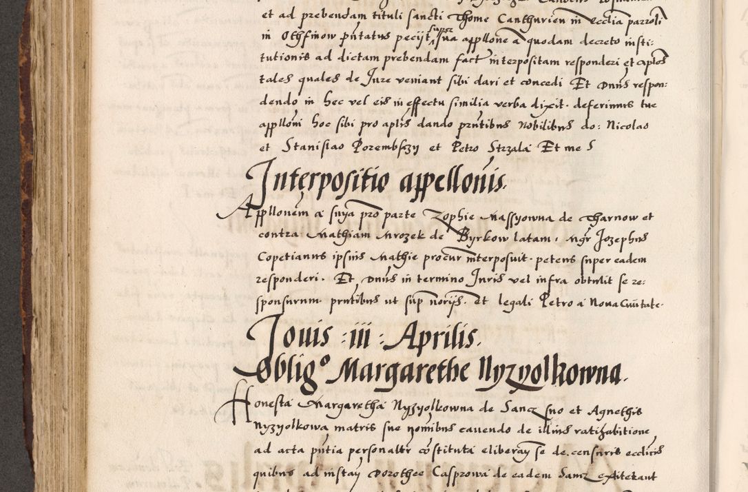 Zdjęcie nr 292 dla obiektu archiwalnego: Acta causarum, obligacionum, sentenciarum tam interlocutoriarum quam diffinitivarum constitutionumque coram reverendo patre domino Petro Porembski canonico et officiali generali Cracoviensi de anno Domini millesimo quingentesimo quadragesimo nono, cuius indictio septima, pontificatus sanctissimi in Christo patris et domini nostri domini Pauli divina providencia tercii, anno ipsius nacionis Pauli pape terciii die tercia mensis Novembris inchoatur
