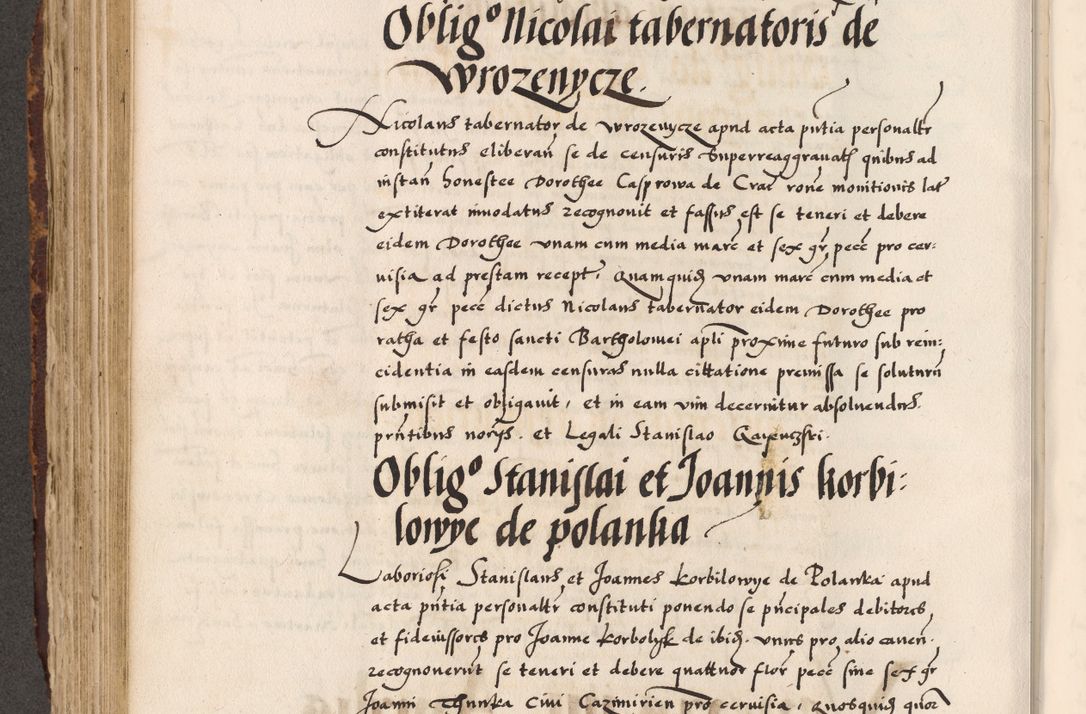 Zdjęcie nr 290 dla obiektu archiwalnego: Acta causarum, obligacionum, sentenciarum tam interlocutoriarum quam diffinitivarum constitutionumque coram reverendo patre domino Petro Porembski canonico et officiali generali Cracoviensi de anno Domini millesimo quingentesimo quadragesimo nono, cuius indictio septima, pontificatus sanctissimi in Christo patris et domini nostri domini Pauli divina providencia tercii, anno ipsius nacionis Pauli pape terciii die tercia mensis Novembris inchoatur