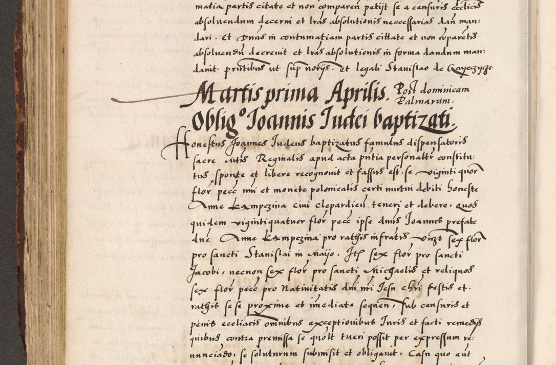 Zdjęcie nr 294 dla obiektu archiwalnego: Acta causarum, obligacionum, sentenciarum tam interlocutoriarum quam diffinitivarum constitutionumque coram reverendo patre domino Petro Porembski canonico et officiali generali Cracoviensi de anno Domini millesimo quingentesimo quadragesimo nono, cuius indictio septima, pontificatus sanctissimi in Christo patris et domini nostri domini Pauli divina providencia tercii, anno ipsius nacionis Pauli pape terciii die tercia mensis Novembris inchoatur