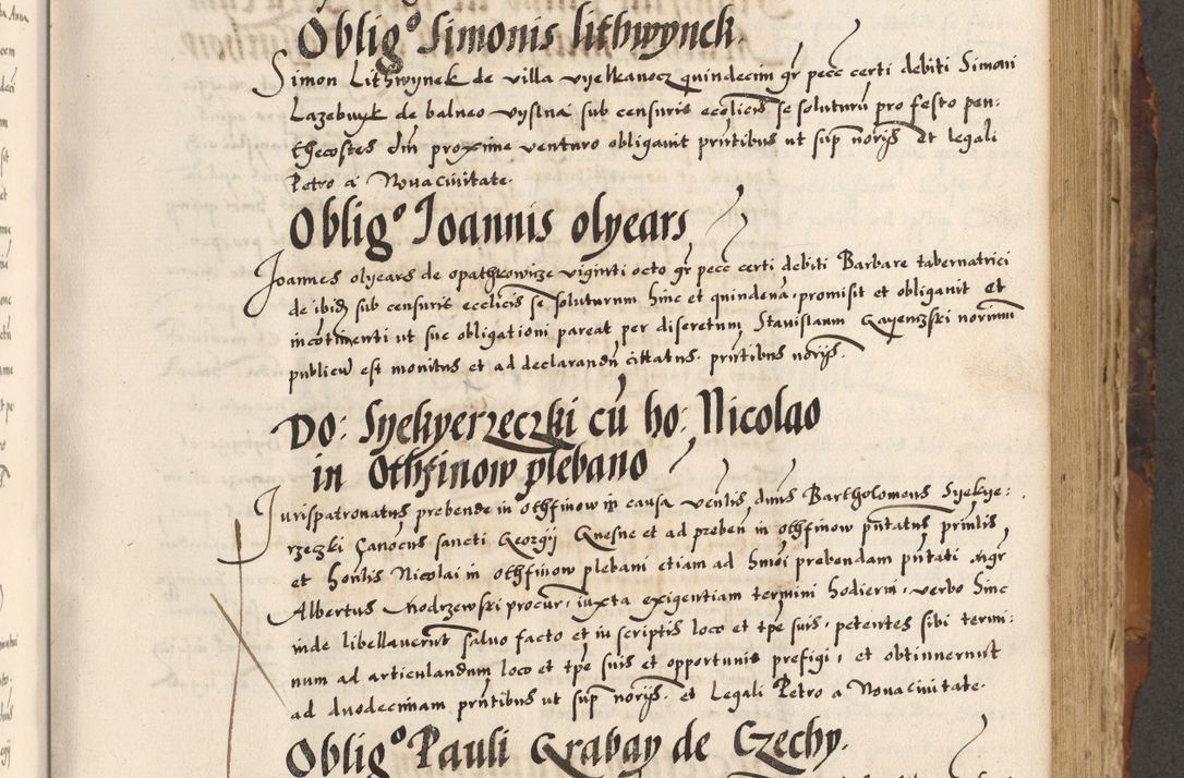 Zdjęcie nr 302 dla obiektu archiwalnego: Acta causarum, obligacionum, sentenciarum tam interlocutoriarum quam diffinitivarum constitutionumque coram reverendo patre domino Petro Porembski canonico et officiali generali Cracoviensi de anno Domini millesimo quingentesimo quadragesimo nono, cuius indictio septima, pontificatus sanctissimi in Christo patris et domini nostri domini Pauli divina providencia tercii, anno ipsius nacionis Pauli pape terciii die tercia mensis Novembris inchoatur