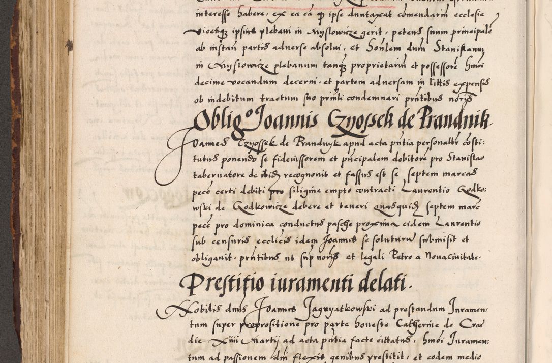 Zdjęcie nr 304 dla obiektu archiwalnego: Acta causarum, obligacionum, sentenciarum tam interlocutoriarum quam diffinitivarum constitutionumque coram reverendo patre domino Petro Porembski canonico et officiali generali Cracoviensi de anno Domini millesimo quingentesimo quadragesimo nono, cuius indictio septima, pontificatus sanctissimi in Christo patris et domini nostri domini Pauli divina providencia tercii, anno ipsius nacionis Pauli pape terciii die tercia mensis Novembris inchoatur