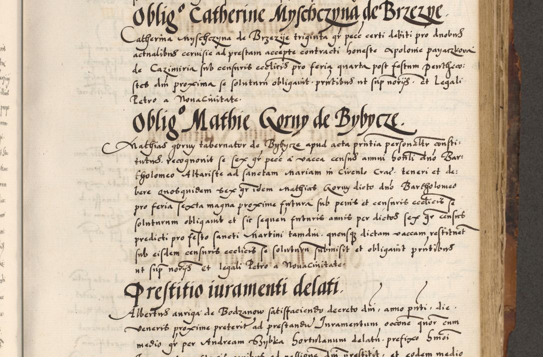 Zdjęcie nr 306 dla obiektu archiwalnego: Acta causarum, obligacionum, sentenciarum tam interlocutoriarum quam diffinitivarum constitutionumque coram reverendo patre domino Petro Porembski canonico et officiali generali Cracoviensi de anno Domini millesimo quingentesimo quadragesimo nono, cuius indictio septima, pontificatus sanctissimi in Christo patris et domini nostri domini Pauli divina providencia tercii, anno ipsius nacionis Pauli pape terciii die tercia mensis Novembris inchoatur