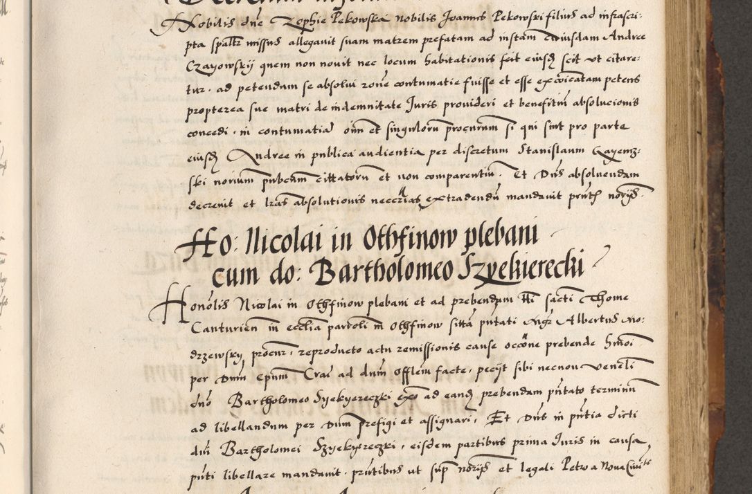 Zdjęcie nr 314 dla obiektu archiwalnego: Acta causarum, obligacionum, sentenciarum tam interlocutoriarum quam diffinitivarum constitutionumque coram reverendo patre domino Petro Porembski canonico et officiali generali Cracoviensi de anno Domini millesimo quingentesimo quadragesimo nono, cuius indictio septima, pontificatus sanctissimi in Christo patris et domini nostri domini Pauli divina providencia tercii, anno ipsius nacionis Pauli pape terciii die tercia mensis Novembris inchoatur