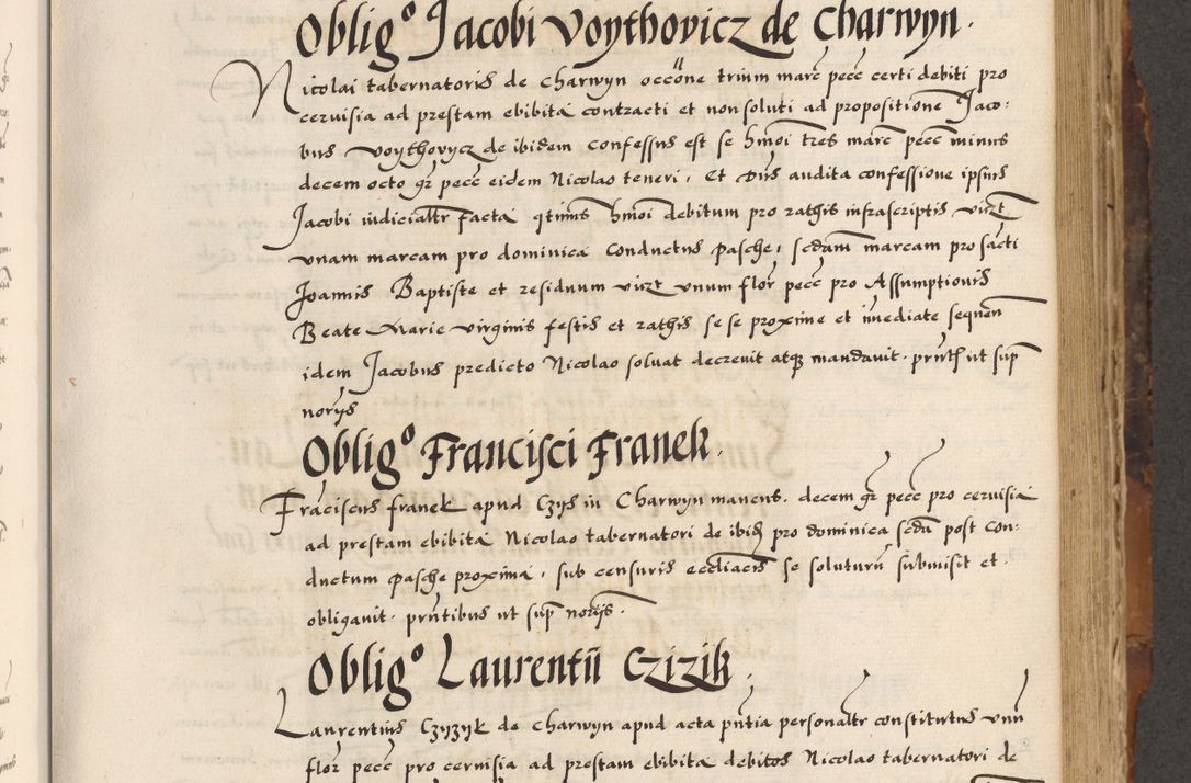 Zdjęcie nr 312 dla obiektu archiwalnego: Acta causarum, obligacionum, sentenciarum tam interlocutoriarum quam diffinitivarum constitutionumque coram reverendo patre domino Petro Porembski canonico et officiali generali Cracoviensi de anno Domini millesimo quingentesimo quadragesimo nono, cuius indictio septima, pontificatus sanctissimi in Christo patris et domini nostri domini Pauli divina providencia tercii, anno ipsius nacionis Pauli pape terciii die tercia mensis Novembris inchoatur