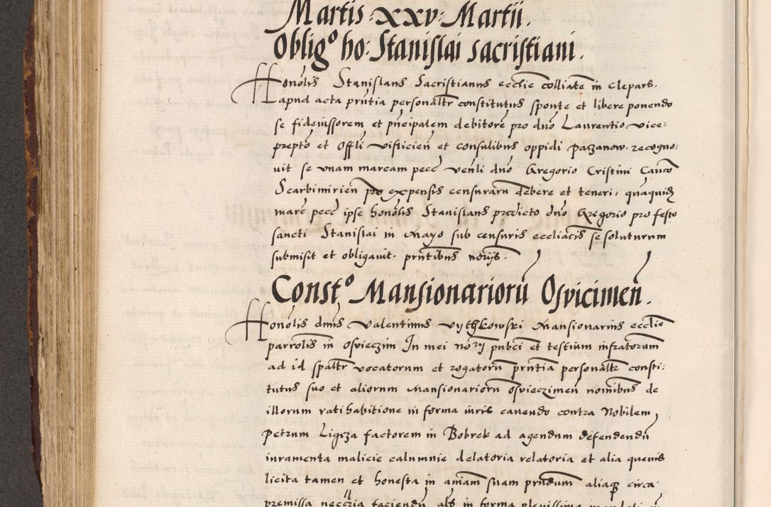 Zdjęcie nr 316 dla obiektu archiwalnego: Acta causarum, obligacionum, sentenciarum tam interlocutoriarum quam diffinitivarum constitutionumque coram reverendo patre domino Petro Porembski canonico et officiali generali Cracoviensi de anno Domini millesimo quingentesimo quadragesimo nono, cuius indictio septima, pontificatus sanctissimi in Christo patris et domini nostri domini Pauli divina providencia tercii, anno ipsius nacionis Pauli pape terciii die tercia mensis Novembris inchoatur