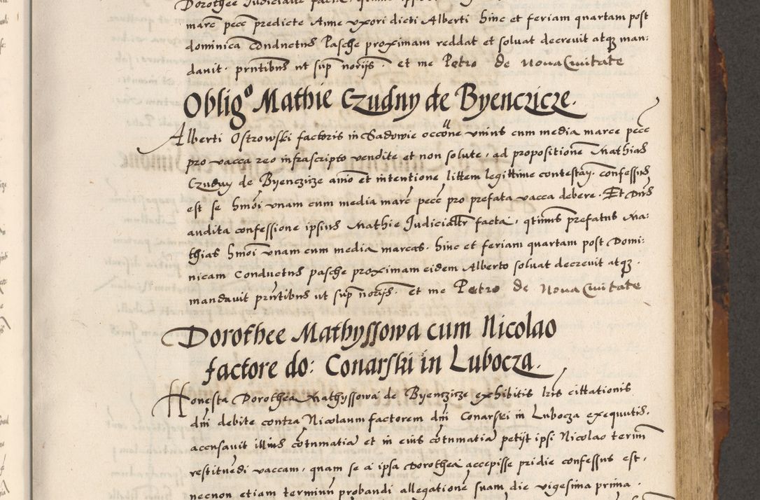 Zdjęcie nr 318 dla obiektu archiwalnego: Acta causarum, obligacionum, sentenciarum tam interlocutoriarum quam diffinitivarum constitutionumque coram reverendo patre domino Petro Porembski canonico et officiali generali Cracoviensi de anno Domini millesimo quingentesimo quadragesimo nono, cuius indictio septima, pontificatus sanctissimi in Christo patris et domini nostri domini Pauli divina providencia tercii, anno ipsius nacionis Pauli pape terciii die tercia mensis Novembris inchoatur
