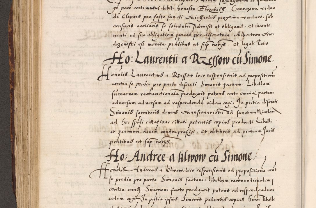 Zdjęcie nr 319 dla obiektu archiwalnego: Acta causarum, obligacionum, sentenciarum tam interlocutoriarum quam diffinitivarum constitutionumque coram reverendo patre domino Petro Porembski canonico et officiali generali Cracoviensi de anno Domini millesimo quingentesimo quadragesimo nono, cuius indictio septima, pontificatus sanctissimi in Christo patris et domini nostri domini Pauli divina providencia tercii, anno ipsius nacionis Pauli pape terciii die tercia mensis Novembris inchoatur