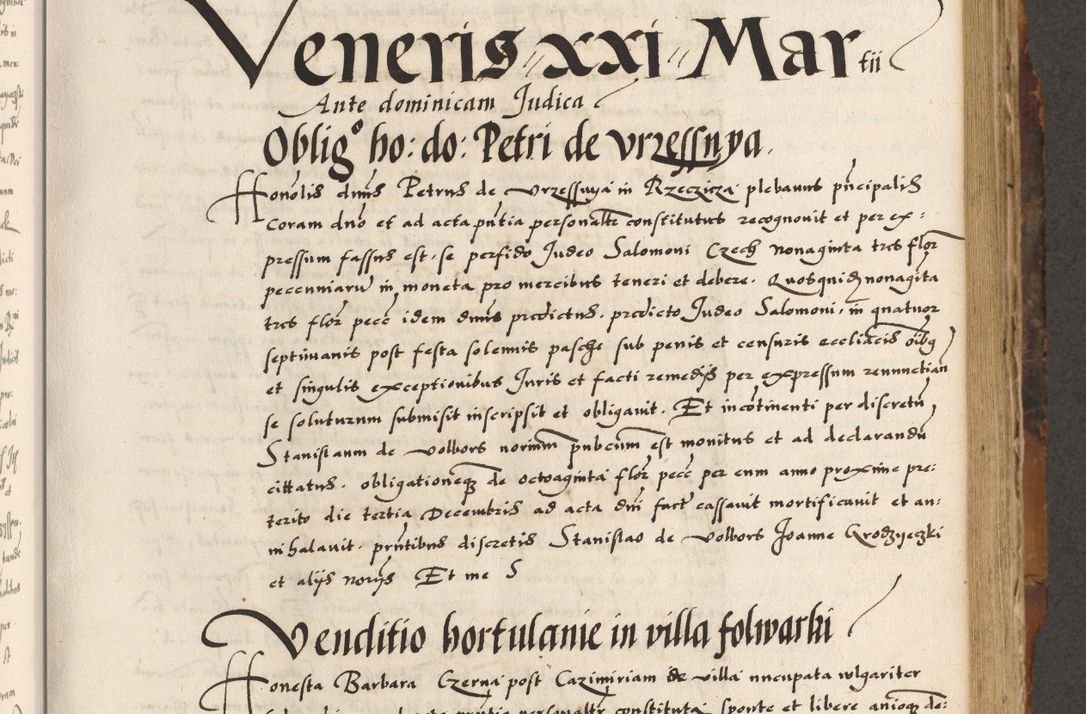 Zdjęcie nr 335 dla obiektu archiwalnego: Acta causarum, obligacionum, sentenciarum tam interlocutoriarum quam diffinitivarum constitutionumque coram reverendo patre domino Petro Porembski canonico et officiali generali Cracoviensi de anno Domini millesimo quingentesimo quadragesimo nono, cuius indictio septima, pontificatus sanctissimi in Christo patris et domini nostri domini Pauli divina providencia tercii, anno ipsius nacionis Pauli pape terciii die tercia mensis Novembris inchoatur