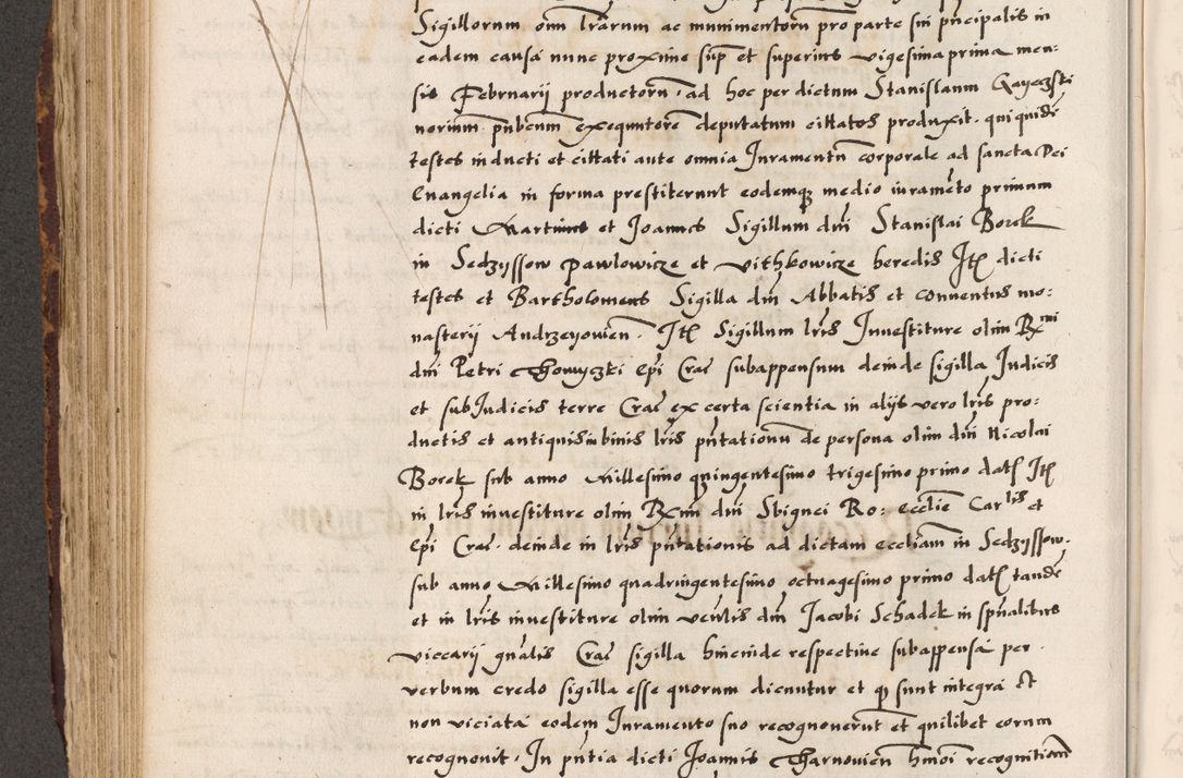 Zdjęcie nr 336 dla obiektu archiwalnego: Acta causarum, obligacionum, sentenciarum tam interlocutoriarum quam diffinitivarum constitutionumque coram reverendo patre domino Petro Porembski canonico et officiali generali Cracoviensi de anno Domini millesimo quingentesimo quadragesimo nono, cuius indictio septima, pontificatus sanctissimi in Christo patris et domini nostri domini Pauli divina providencia tercii, anno ipsius nacionis Pauli pape terciii die tercia mensis Novembris inchoatur