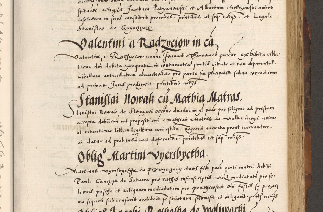 Zdjęcie nr 340 dla obiektu archiwalnego: Acta causarum, obligacionum, sentenciarum tam interlocutoriarum quam diffinitivarum constitutionumque coram reverendo patre domino Petro Porembski canonico et officiali generali Cracoviensi de anno Domini millesimo quingentesimo quadragesimo nono, cuius indictio septima, pontificatus sanctissimi in Christo patris et domini nostri domini Pauli divina providencia tercii, anno ipsius nacionis Pauli pape terciii die tercia mensis Novembris inchoatur