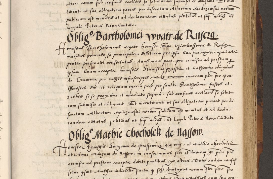 Zdjęcie nr 349 dla obiektu archiwalnego: Acta causarum, obligacionum, sentenciarum tam interlocutoriarum quam diffinitivarum constitutionumque coram reverendo patre domino Petro Porembski canonico et officiali generali Cracoviensi de anno Domini millesimo quingentesimo quadragesimo nono, cuius indictio septima, pontificatus sanctissimi in Christo patris et domini nostri domini Pauli divina providencia tercii, anno ipsius nacionis Pauli pape terciii die tercia mensis Novembris inchoatur