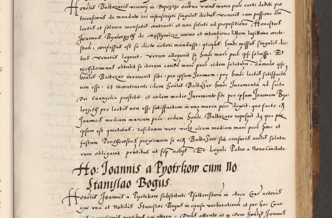 Zdjęcie nr 354 dla obiektu archiwalnego: Acta causarum, obligacionum, sentenciarum tam interlocutoriarum quam diffinitivarum constitutionumque coram reverendo patre domino Petro Porembski canonico et officiali generali Cracoviensi de anno Domini millesimo quingentesimo quadragesimo nono, cuius indictio septima, pontificatus sanctissimi in Christo patris et domini nostri domini Pauli divina providencia tercii, anno ipsius nacionis Pauli pape terciii die tercia mensis Novembris inchoatur