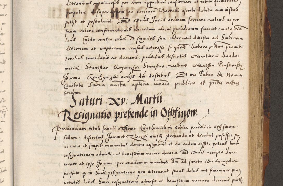 Zdjęcie nr 357 dla obiektu archiwalnego: Acta causarum, obligacionum, sentenciarum tam interlocutoriarum quam diffinitivarum constitutionumque coram reverendo patre domino Petro Porembski canonico et officiali generali Cracoviensi de anno Domini millesimo quingentesimo quadragesimo nono, cuius indictio septima, pontificatus sanctissimi in Christo patris et domini nostri domini Pauli divina providencia tercii, anno ipsius nacionis Pauli pape terciii die tercia mensis Novembris inchoatur