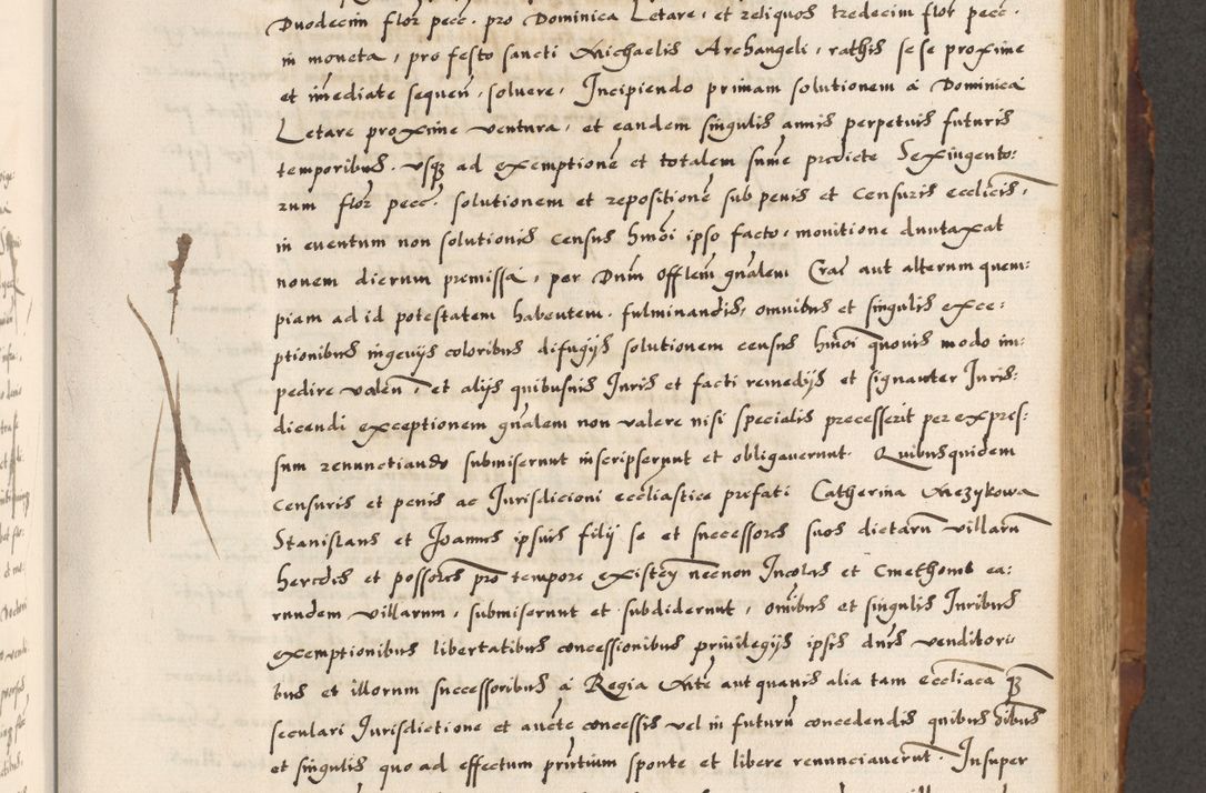 Zdjęcie nr 359 dla obiektu archiwalnego: Acta causarum, obligacionum, sentenciarum tam interlocutoriarum quam diffinitivarum constitutionumque coram reverendo patre domino Petro Porembski canonico et officiali generali Cracoviensi de anno Domini millesimo quingentesimo quadragesimo nono, cuius indictio septima, pontificatus sanctissimi in Christo patris et domini nostri domini Pauli divina providencia tercii, anno ipsius nacionis Pauli pape terciii die tercia mensis Novembris inchoatur