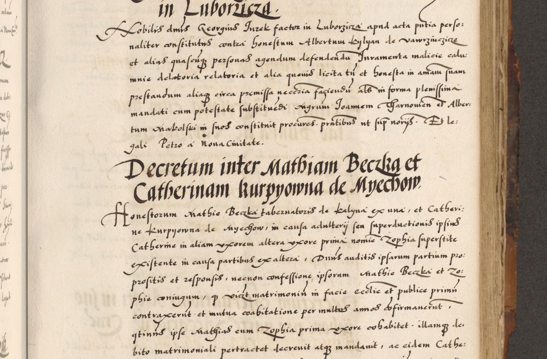 Zdjęcie nr 363 dla obiektu archiwalnego: Acta causarum, obligacionum, sentenciarum tam interlocutoriarum quam diffinitivarum constitutionumque coram reverendo patre domino Petro Porembski canonico et officiali generali Cracoviensi de anno Domini millesimo quingentesimo quadragesimo nono, cuius indictio septima, pontificatus sanctissimi in Christo patris et domini nostri domini Pauli divina providencia tercii, anno ipsius nacionis Pauli pape terciii die tercia mensis Novembris inchoatur