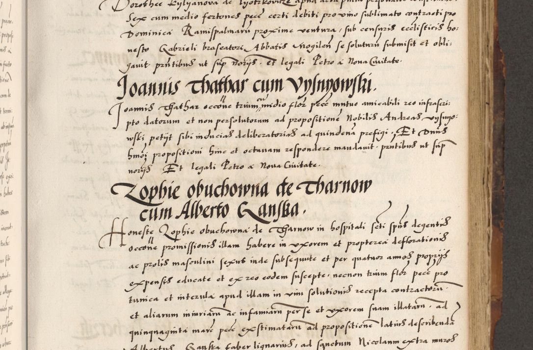 Zdjęcie nr 366 dla obiektu archiwalnego: Acta causarum, obligacionum, sentenciarum tam interlocutoriarum quam diffinitivarum constitutionumque coram reverendo patre domino Petro Porembski canonico et officiali generali Cracoviensi de anno Domini millesimo quingentesimo quadragesimo nono, cuius indictio septima, pontificatus sanctissimi in Christo patris et domini nostri domini Pauli divina providencia tercii, anno ipsius nacionis Pauli pape terciii die tercia mensis Novembris inchoatur