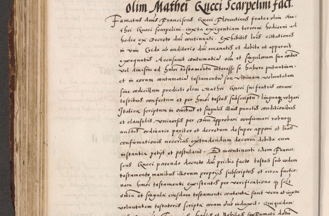 Zdjęcie nr 368 dla obiektu archiwalnego: Acta causarum, obligacionum, sentenciarum tam interlocutoriarum quam diffinitivarum constitutionumque coram reverendo patre domino Petro Porembski canonico et officiali generali Cracoviensi de anno Domini millesimo quingentesimo quadragesimo nono, cuius indictio septima, pontificatus sanctissimi in Christo patris et domini nostri domini Pauli divina providencia tercii, anno ipsius nacionis Pauli pape terciii die tercia mensis Novembris inchoatur