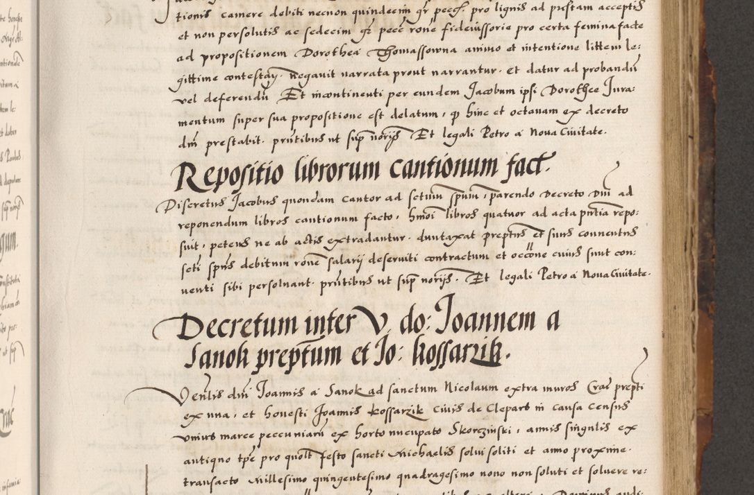 Zdjęcie nr 369 dla obiektu archiwalnego: Acta causarum, obligacionum, sentenciarum tam interlocutoriarum quam diffinitivarum constitutionumque coram reverendo patre domino Petro Porembski canonico et officiali generali Cracoviensi de anno Domini millesimo quingentesimo quadragesimo nono, cuius indictio septima, pontificatus sanctissimi in Christo patris et domini nostri domini Pauli divina providencia tercii, anno ipsius nacionis Pauli pape terciii die tercia mensis Novembris inchoatur