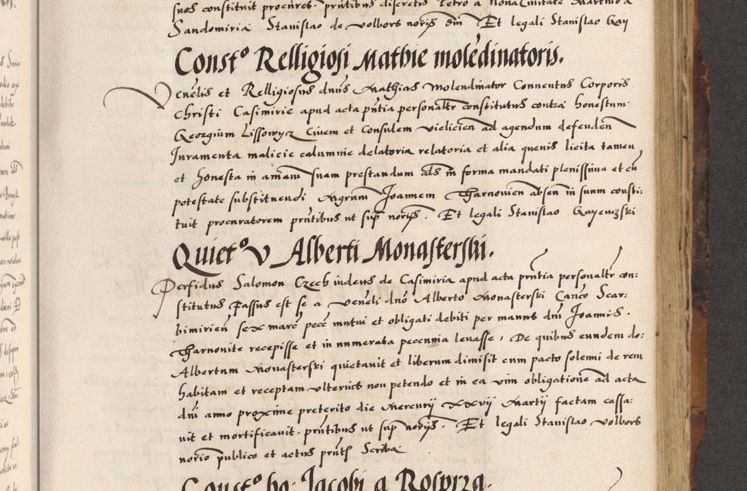 Zdjęcie nr 374 dla obiektu archiwalnego: Acta causarum, obligacionum, sentenciarum tam interlocutoriarum quam diffinitivarum constitutionumque coram reverendo patre domino Petro Porembski canonico et officiali generali Cracoviensi de anno Domini millesimo quingentesimo quadragesimo nono, cuius indictio septima, pontificatus sanctissimi in Christo patris et domini nostri domini Pauli divina providencia tercii, anno ipsius nacionis Pauli pape terciii die tercia mensis Novembris inchoatur