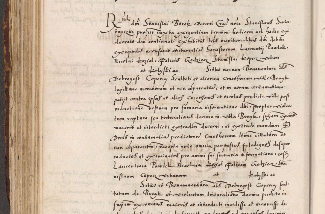 Zdjęcie nr 373 dla obiektu archiwalnego: Acta causarum, obligacionum, sentenciarum tam interlocutoriarum quam diffinitivarum constitutionumque coram reverendo patre domino Petro Porembski canonico et officiali generali Cracoviensi de anno Domini millesimo quingentesimo quadragesimo nono, cuius indictio septima, pontificatus sanctissimi in Christo patris et domini nostri domini Pauli divina providencia tercii, anno ipsius nacionis Pauli pape terciii die tercia mensis Novembris inchoatur