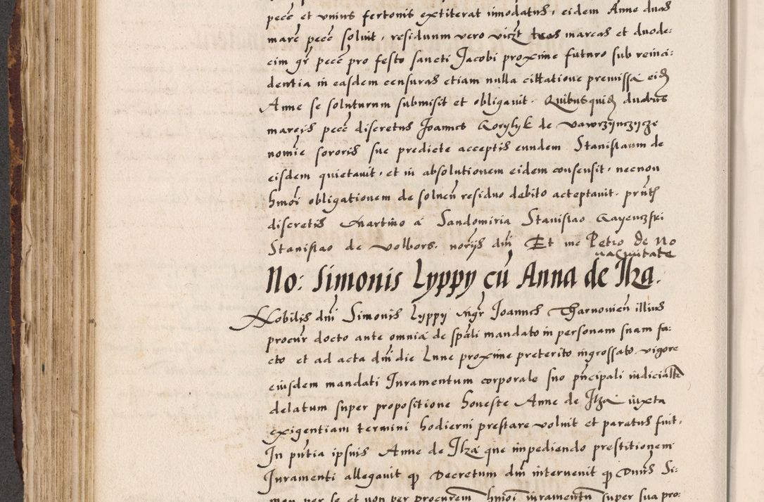 Zdjęcie nr 372 dla obiektu archiwalnego: Acta causarum, obligacionum, sentenciarum tam interlocutoriarum quam diffinitivarum constitutionumque coram reverendo patre domino Petro Porembski canonico et officiali generali Cracoviensi de anno Domini millesimo quingentesimo quadragesimo nono, cuius indictio septima, pontificatus sanctissimi in Christo patris et domini nostri domini Pauli divina providencia tercii, anno ipsius nacionis Pauli pape terciii die tercia mensis Novembris inchoatur
