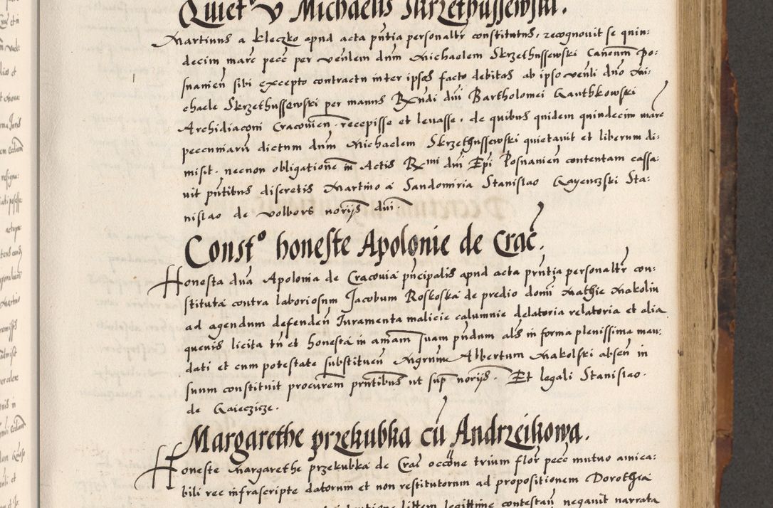 Zdjęcie nr 379 dla obiektu archiwalnego: Acta causarum, obligacionum, sentenciarum tam interlocutoriarum quam diffinitivarum constitutionumque coram reverendo patre domino Petro Porembski canonico et officiali generali Cracoviensi de anno Domini millesimo quingentesimo quadragesimo nono, cuius indictio septima, pontificatus sanctissimi in Christo patris et domini nostri domini Pauli divina providencia tercii, anno ipsius nacionis Pauli pape terciii die tercia mensis Novembris inchoatur