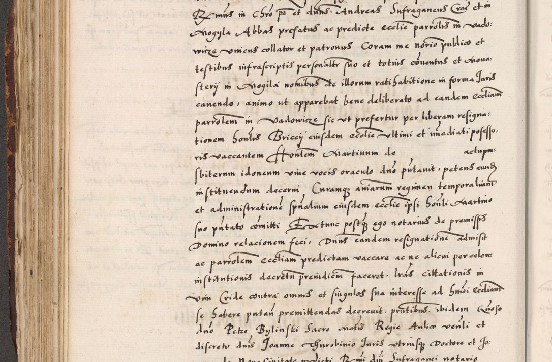 Zdjęcie nr 380 dla obiektu archiwalnego: Acta causarum, obligacionum, sentenciarum tam interlocutoriarum quam diffinitivarum constitutionumque coram reverendo patre domino Petro Porembski canonico et officiali generali Cracoviensi de anno Domini millesimo quingentesimo quadragesimo nono, cuius indictio septima, pontificatus sanctissimi in Christo patris et domini nostri domini Pauli divina providencia tercii, anno ipsius nacionis Pauli pape terciii die tercia mensis Novembris inchoatur
