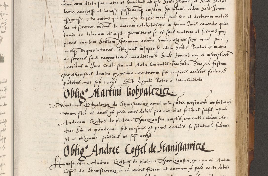 Zdjęcie nr 383 dla obiektu archiwalnego: Acta causarum, obligacionum, sentenciarum tam interlocutoriarum quam diffinitivarum constitutionumque coram reverendo patre domino Petro Porembski canonico et officiali generali Cracoviensi de anno Domini millesimo quingentesimo quadragesimo nono, cuius indictio septima, pontificatus sanctissimi in Christo patris et domini nostri domini Pauli divina providencia tercii, anno ipsius nacionis Pauli pape terciii die tercia mensis Novembris inchoatur