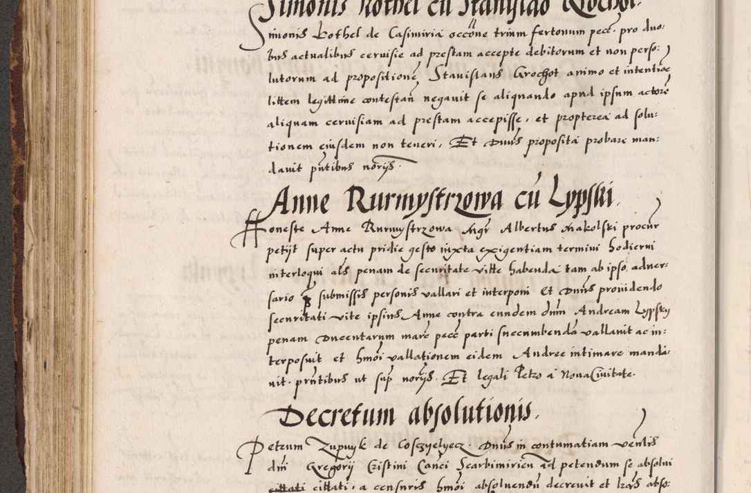 Zdjęcie nr 388 dla obiektu archiwalnego: Acta causarum, obligacionum, sentenciarum tam interlocutoriarum quam diffinitivarum constitutionumque coram reverendo patre domino Petro Porembski canonico et officiali generali Cracoviensi de anno Domini millesimo quingentesimo quadragesimo nono, cuius indictio septima, pontificatus sanctissimi in Christo patris et domini nostri domini Pauli divina providencia tercii, anno ipsius nacionis Pauli pape terciii die tercia mensis Novembris inchoatur