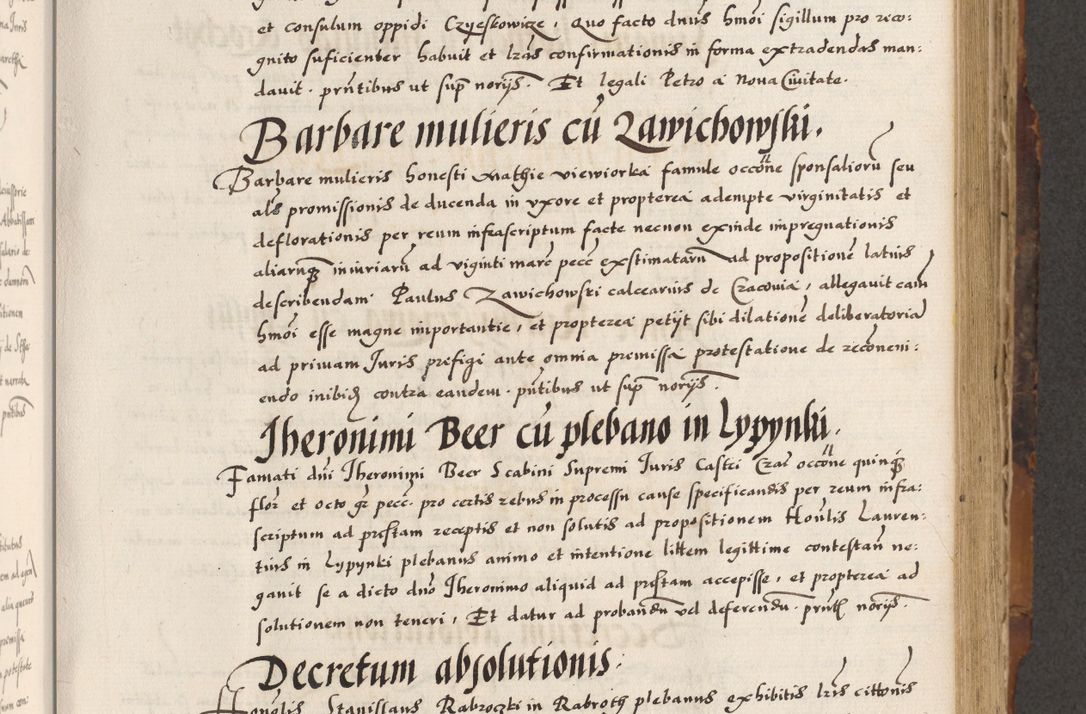 Zdjęcie nr 389 dla obiektu archiwalnego: Acta causarum, obligacionum, sentenciarum tam interlocutoriarum quam diffinitivarum constitutionumque coram reverendo patre domino Petro Porembski canonico et officiali generali Cracoviensi de anno Domini millesimo quingentesimo quadragesimo nono, cuius indictio septima, pontificatus sanctissimi in Christo patris et domini nostri domini Pauli divina providencia tercii, anno ipsius nacionis Pauli pape terciii die tercia mensis Novembris inchoatur