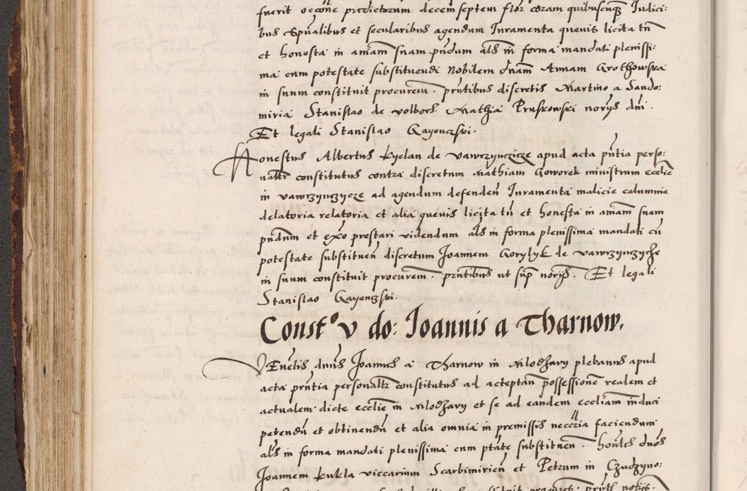 Zdjęcie nr 392 dla obiektu archiwalnego: Acta causarum, obligacionum, sentenciarum tam interlocutoriarum quam diffinitivarum constitutionumque coram reverendo patre domino Petro Porembski canonico et officiali generali Cracoviensi de anno Domini millesimo quingentesimo quadragesimo nono, cuius indictio septima, pontificatus sanctissimi in Christo patris et domini nostri domini Pauli divina providencia tercii, anno ipsius nacionis Pauli pape terciii die tercia mensis Novembris inchoatur