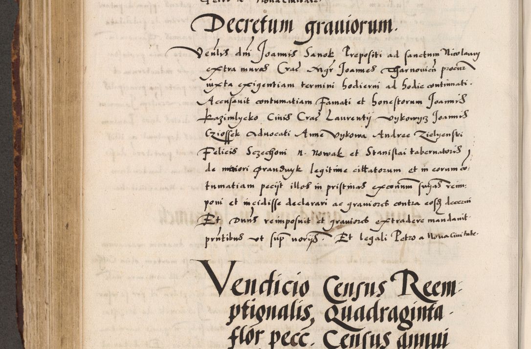 Zdjęcie nr 408 dla obiektu archiwalnego: Acta causarum, obligacionum, sentenciarum tam interlocutoriarum quam diffinitivarum constitutionumque coram reverendo patre domino Petro Porembski canonico et officiali generali Cracoviensi de anno Domini millesimo quingentesimo quadragesimo nono, cuius indictio septima, pontificatus sanctissimi in Christo patris et domini nostri domini Pauli divina providencia tercii, anno ipsius nacionis Pauli pape terciii die tercia mensis Novembris inchoatur