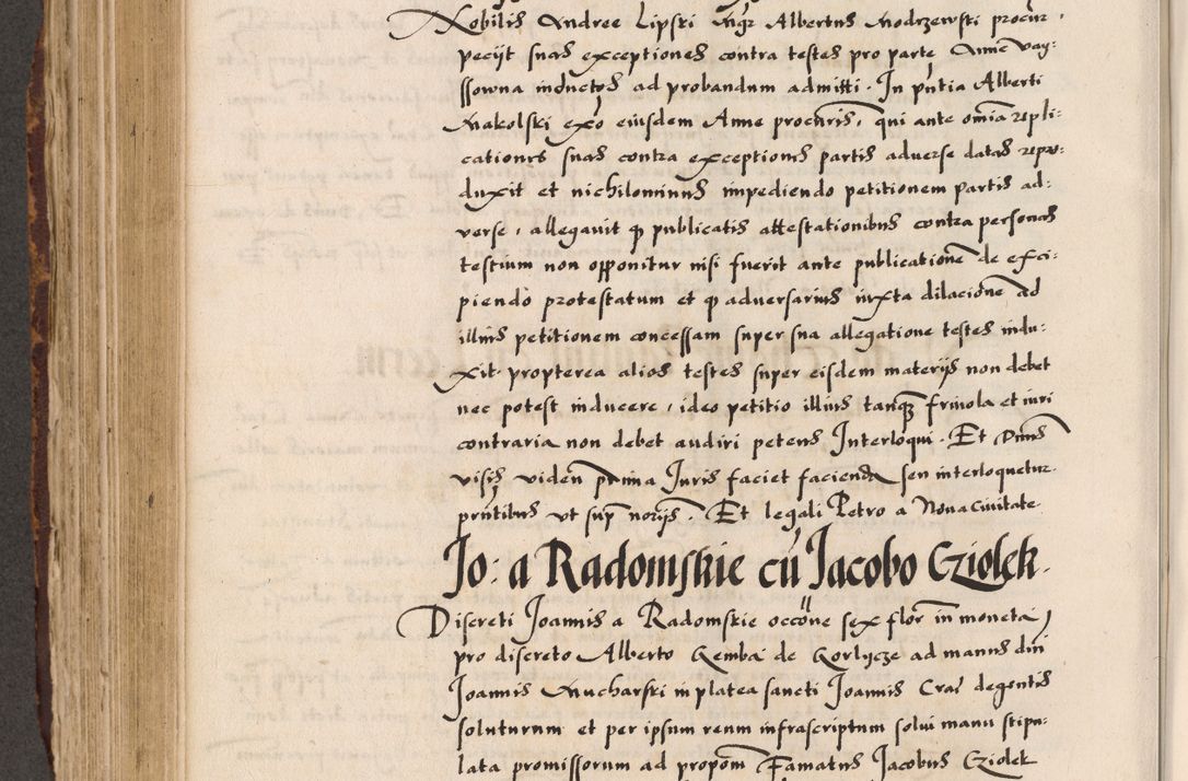 Zdjęcie nr 407 dla obiektu archiwalnego: Acta causarum, obligacionum, sentenciarum tam interlocutoriarum quam diffinitivarum constitutionumque coram reverendo patre domino Petro Porembski canonico et officiali generali Cracoviensi de anno Domini millesimo quingentesimo quadragesimo nono, cuius indictio septima, pontificatus sanctissimi in Christo patris et domini nostri domini Pauli divina providencia tercii, anno ipsius nacionis Pauli pape terciii die tercia mensis Novembris inchoatur