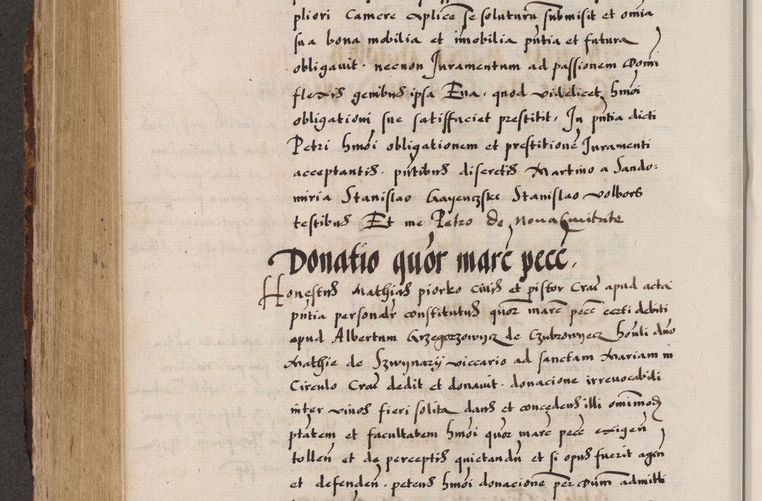 Zdjęcie nr 413 dla obiektu archiwalnego: Acta causarum, obligacionum, sentenciarum tam interlocutoriarum quam diffinitivarum constitutionumque coram reverendo patre domino Petro Porembski canonico et officiali generali Cracoviensi de anno Domini millesimo quingentesimo quadragesimo nono, cuius indictio septima, pontificatus sanctissimi in Christo patris et domini nostri domini Pauli divina providencia tercii, anno ipsius nacionis Pauli pape terciii die tercia mensis Novembris inchoatur