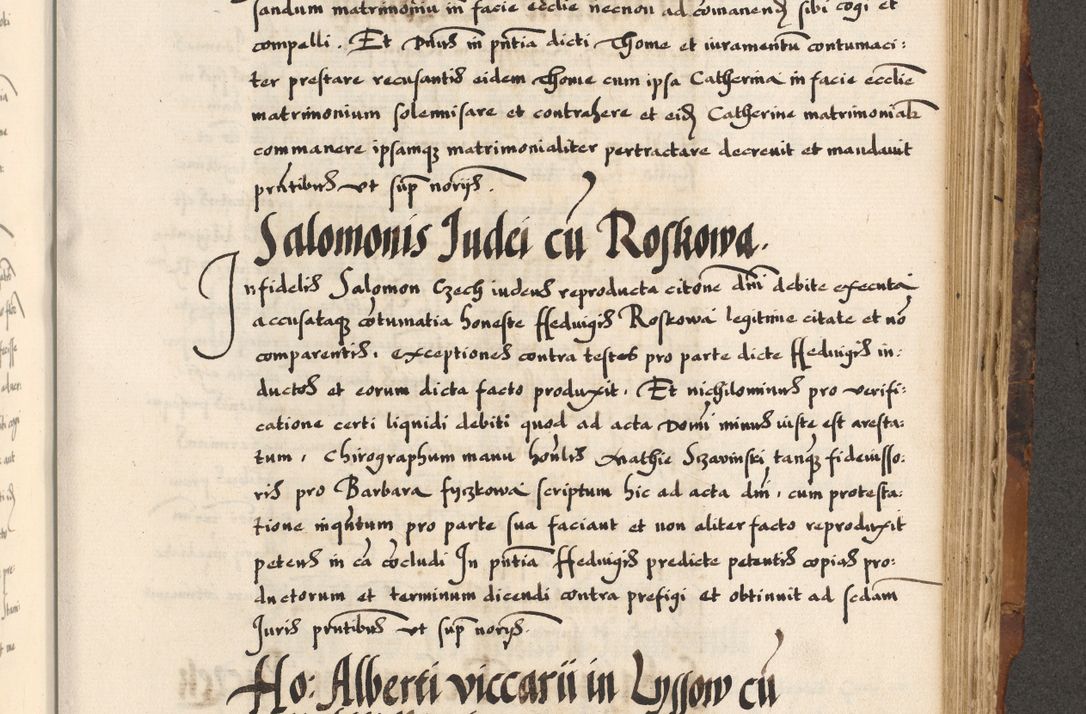 Zdjęcie nr 419 dla obiektu archiwalnego: Acta causarum, obligacionum, sentenciarum tam interlocutoriarum quam diffinitivarum constitutionumque coram reverendo patre domino Petro Porembski canonico et officiali generali Cracoviensi de anno Domini millesimo quingentesimo quadragesimo nono, cuius indictio septima, pontificatus sanctissimi in Christo patris et domini nostri domini Pauli divina providencia tercii, anno ipsius nacionis Pauli pape terciii die tercia mensis Novembris inchoatur