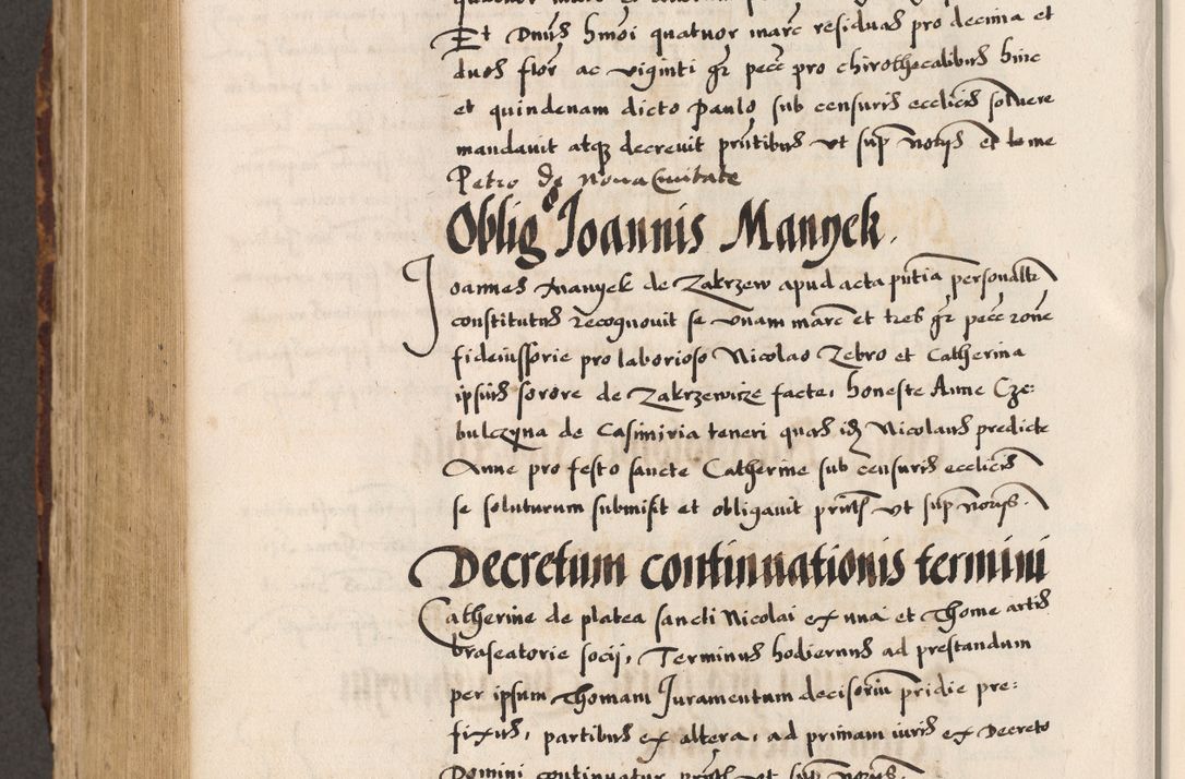 Zdjęcie nr 420 dla obiektu archiwalnego: Acta causarum, obligacionum, sentenciarum tam interlocutoriarum quam diffinitivarum constitutionumque coram reverendo patre domino Petro Porembski canonico et officiali generali Cracoviensi de anno Domini millesimo quingentesimo quadragesimo nono, cuius indictio septima, pontificatus sanctissimi in Christo patris et domini nostri domini Pauli divina providencia tercii, anno ipsius nacionis Pauli pape terciii die tercia mensis Novembris inchoatur