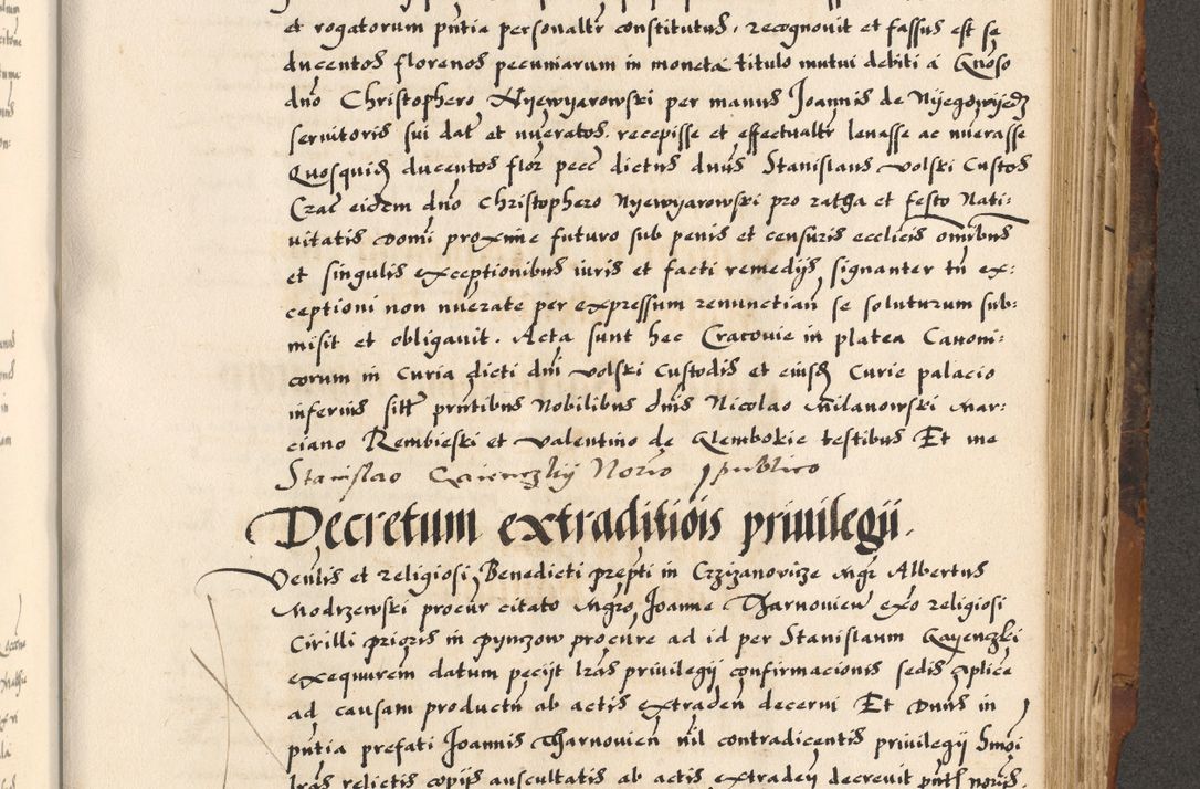 Zdjęcie nr 432 dla obiektu archiwalnego: Acta causarum, obligacionum, sentenciarum tam interlocutoriarum quam diffinitivarum constitutionumque coram reverendo patre domino Petro Porembski canonico et officiali generali Cracoviensi de anno Domini millesimo quingentesimo quadragesimo nono, cuius indictio septima, pontificatus sanctissimi in Christo patris et domini nostri domini Pauli divina providencia tercii, anno ipsius nacionis Pauli pape terciii die tercia mensis Novembris inchoatur