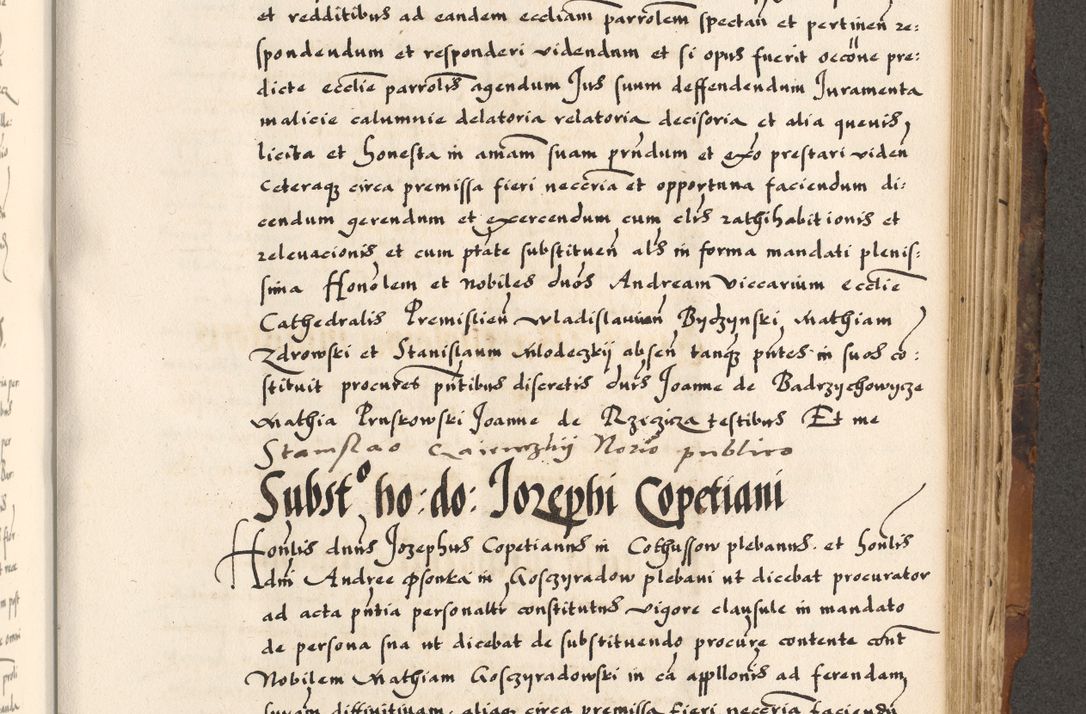 Zdjęcie nr 429 dla obiektu archiwalnego: Acta causarum, obligacionum, sentenciarum tam interlocutoriarum quam diffinitivarum constitutionumque coram reverendo patre domino Petro Porembski canonico et officiali generali Cracoviensi de anno Domini millesimo quingentesimo quadragesimo nono, cuius indictio septima, pontificatus sanctissimi in Christo patris et domini nostri domini Pauli divina providencia tercii, anno ipsius nacionis Pauli pape terciii die tercia mensis Novembris inchoatur