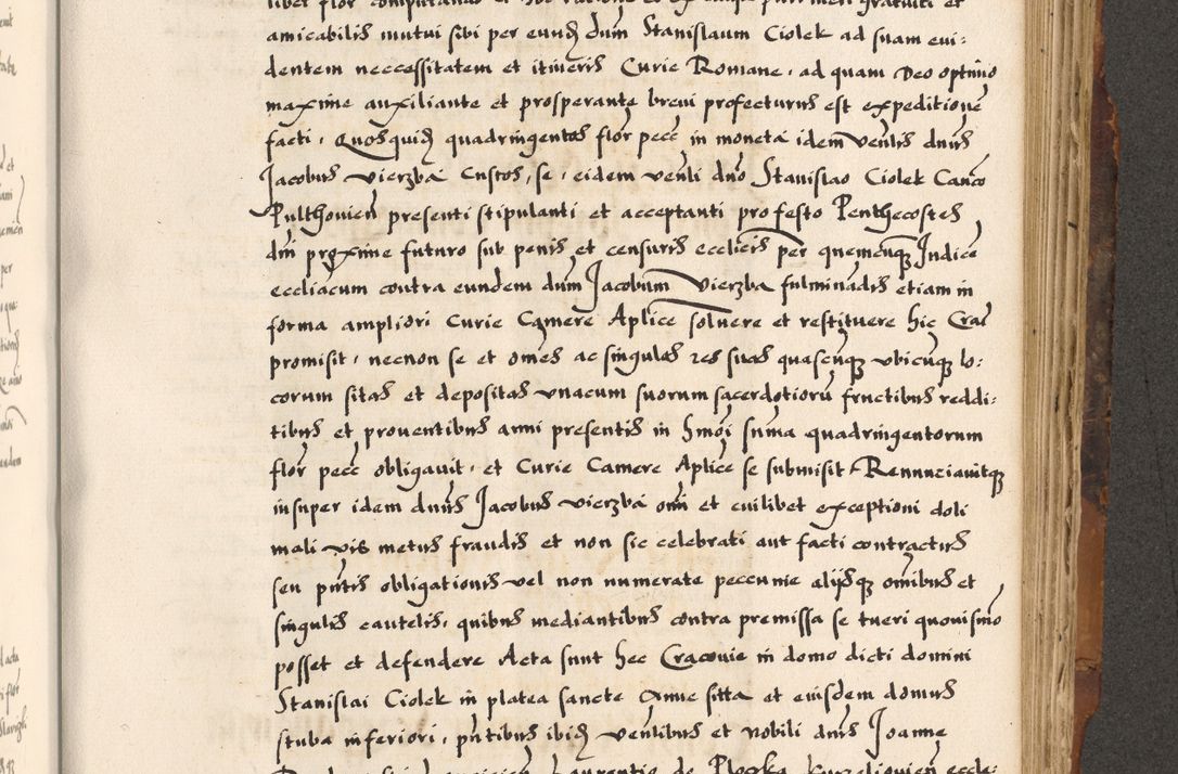 Zdjęcie nr 437 dla obiektu archiwalnego: Acta causarum, obligacionum, sentenciarum tam interlocutoriarum quam diffinitivarum constitutionumque coram reverendo patre domino Petro Porembski canonico et officiali generali Cracoviensi de anno Domini millesimo quingentesimo quadragesimo nono, cuius indictio septima, pontificatus sanctissimi in Christo patris et domini nostri domini Pauli divina providencia tercii, anno ipsius nacionis Pauli pape terciii die tercia mensis Novembris inchoatur