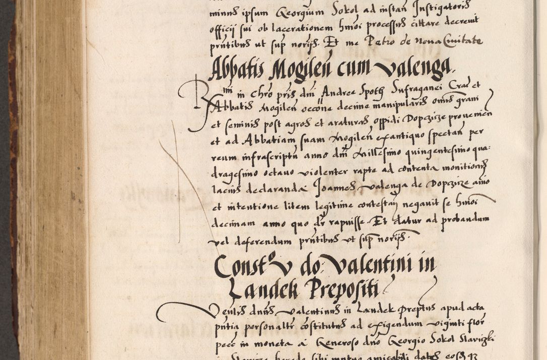 Zdjęcie nr 438 dla obiektu archiwalnego: Acta causarum, obligacionum, sentenciarum tam interlocutoriarum quam diffinitivarum constitutionumque coram reverendo patre domino Petro Porembski canonico et officiali generali Cracoviensi de anno Domini millesimo quingentesimo quadragesimo nono, cuius indictio septima, pontificatus sanctissimi in Christo patris et domini nostri domini Pauli divina providencia tercii, anno ipsius nacionis Pauli pape terciii die tercia mensis Novembris inchoatur