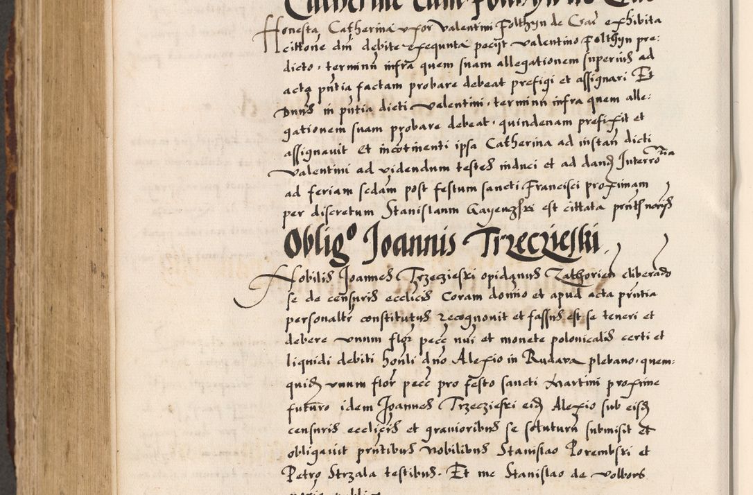 Zdjęcie nr 440 dla obiektu archiwalnego: Acta causarum, obligacionum, sentenciarum tam interlocutoriarum quam diffinitivarum constitutionumque coram reverendo patre domino Petro Porembski canonico et officiali generali Cracoviensi de anno Domini millesimo quingentesimo quadragesimo nono, cuius indictio septima, pontificatus sanctissimi in Christo patris et domini nostri domini Pauli divina providencia tercii, anno ipsius nacionis Pauli pape terciii die tercia mensis Novembris inchoatur