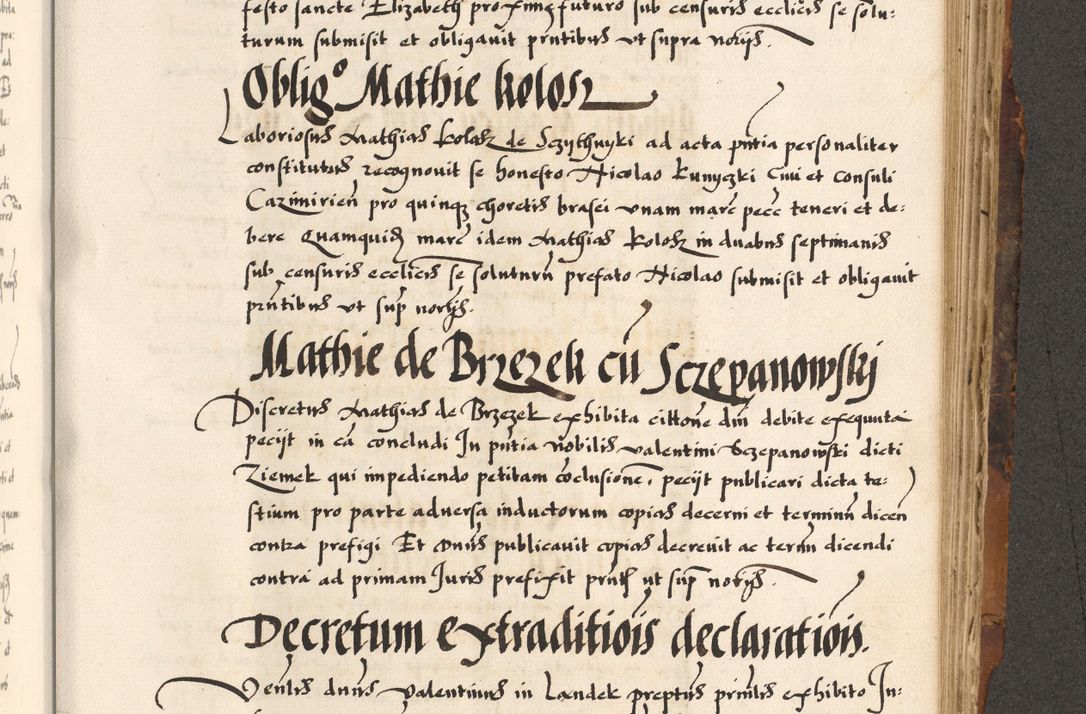 Zdjęcie nr 439 dla obiektu archiwalnego: Acta causarum, obligacionum, sentenciarum tam interlocutoriarum quam diffinitivarum constitutionumque coram reverendo patre domino Petro Porembski canonico et officiali generali Cracoviensi de anno Domini millesimo quingentesimo quadragesimo nono, cuius indictio septima, pontificatus sanctissimi in Christo patris et domini nostri domini Pauli divina providencia tercii, anno ipsius nacionis Pauli pape terciii die tercia mensis Novembris inchoatur