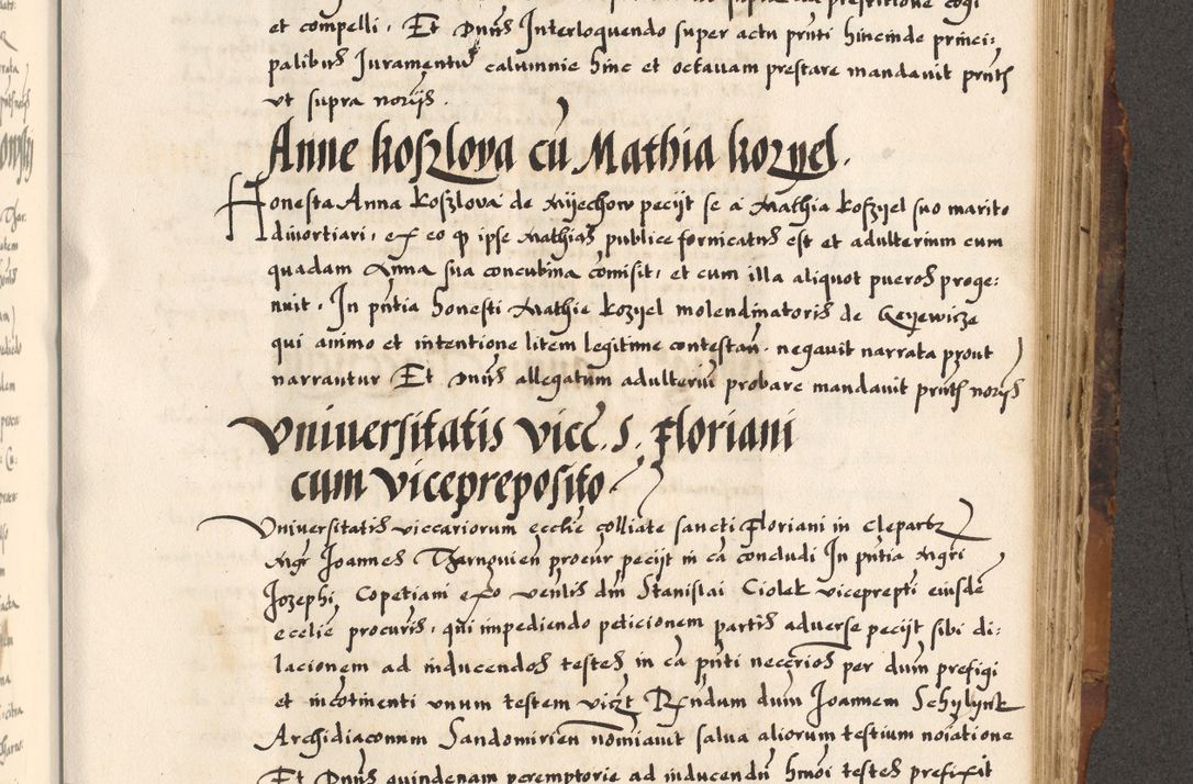 Zdjęcie nr 442 dla obiektu archiwalnego: Acta causarum, obligacionum, sentenciarum tam interlocutoriarum quam diffinitivarum constitutionumque coram reverendo patre domino Petro Porembski canonico et officiali generali Cracoviensi de anno Domini millesimo quingentesimo quadragesimo nono, cuius indictio septima, pontificatus sanctissimi in Christo patris et domini nostri domini Pauli divina providencia tercii, anno ipsius nacionis Pauli pape terciii die tercia mensis Novembris inchoatur