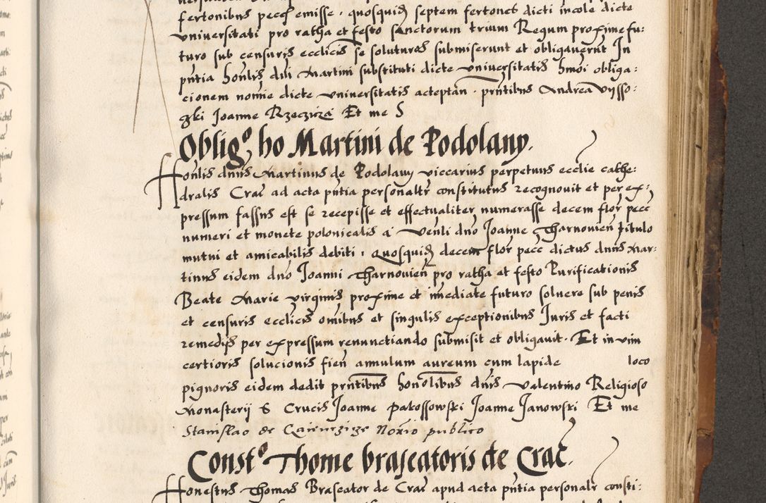 Zdjęcie nr 447 dla obiektu archiwalnego: Acta causarum, obligacionum, sentenciarum tam interlocutoriarum quam diffinitivarum constitutionumque coram reverendo patre domino Petro Porembski canonico et officiali generali Cracoviensi de anno Domini millesimo quingentesimo quadragesimo nono, cuius indictio septima, pontificatus sanctissimi in Christo patris et domini nostri domini Pauli divina providencia tercii, anno ipsius nacionis Pauli pape terciii die tercia mensis Novembris inchoatur